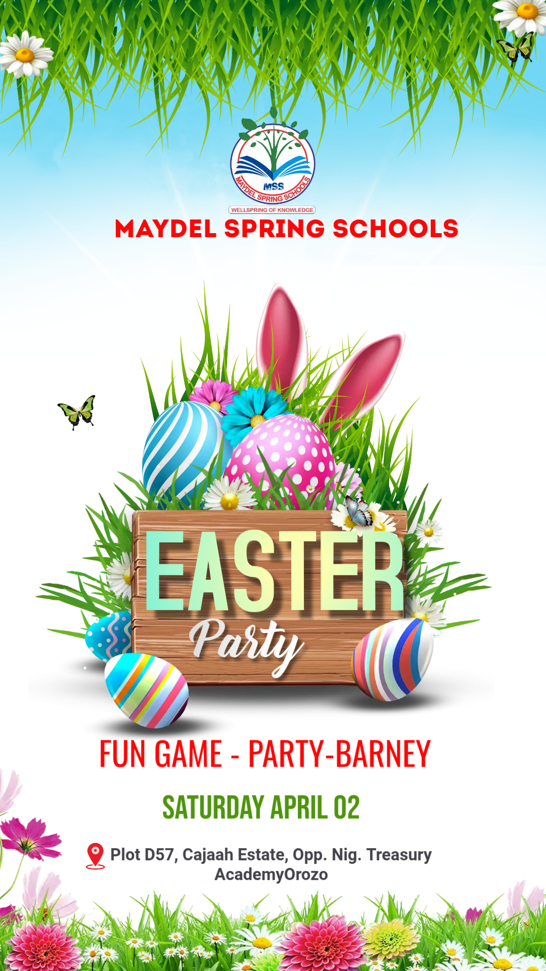 Easter Festive Celebration Flyer